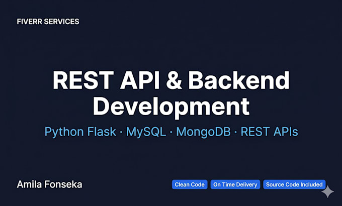 build a rest API backend with python flask and mysql