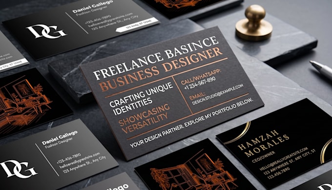 create premium minimalist business cards