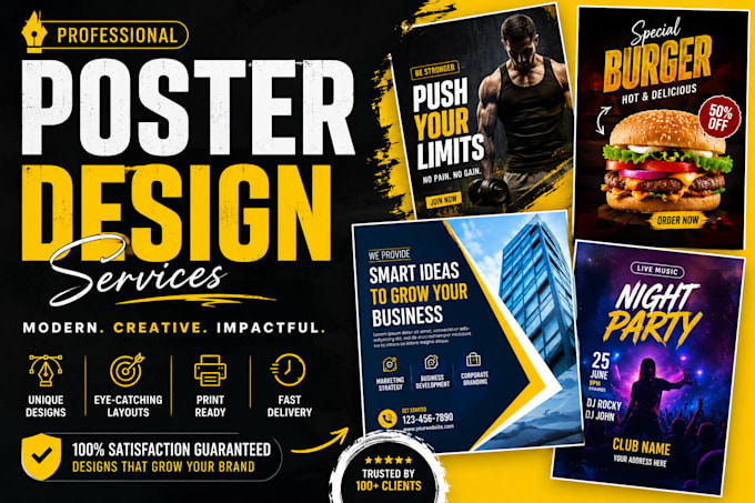 design modern and attractive posters