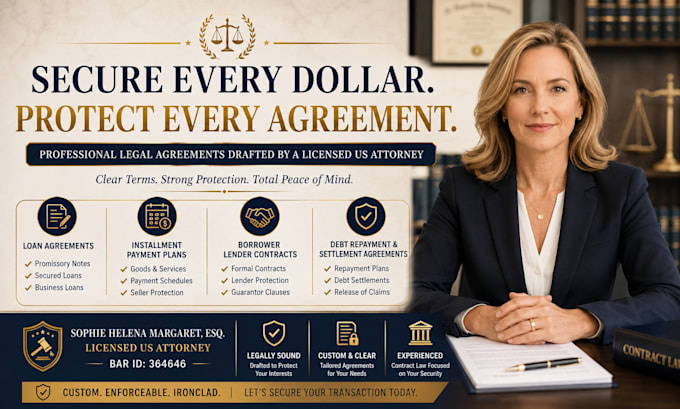 draft a formal debt settlement or repayment agreement