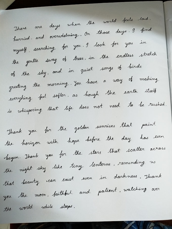 do handwriting and writing paragraphs