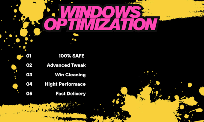 optimization and debload your windows
