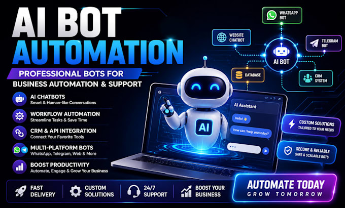 develop ai automation, n8n, open ai, claude, api integrations ai bots calling