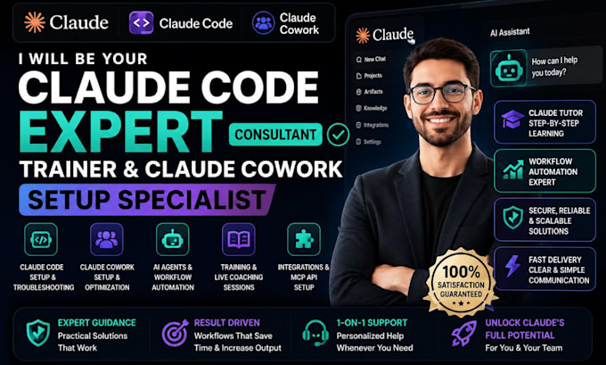 be your claude code expert, consultant, trainer and claude cowork setup