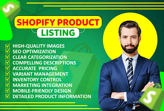 manual and bulk shopify product listing
