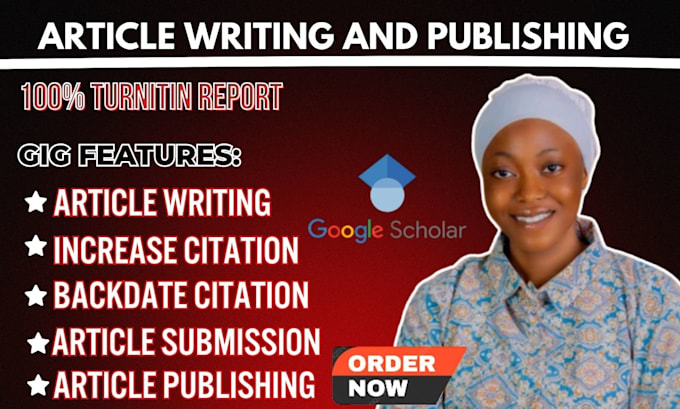 write and publish research article in google scholar and increase citation