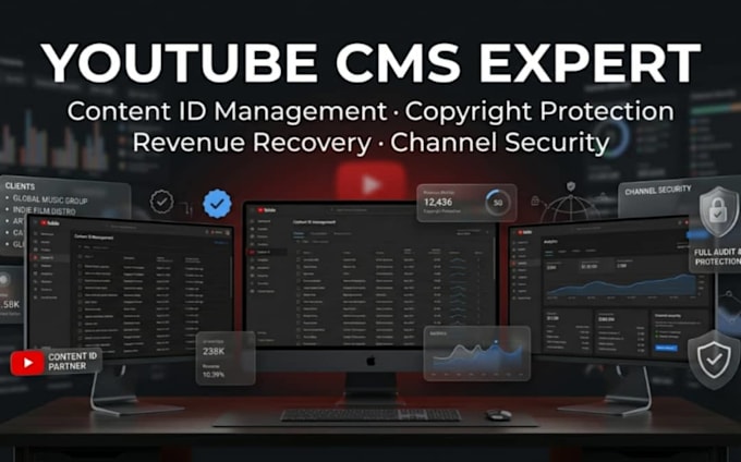 set up youtube cms and mcn for channel growth