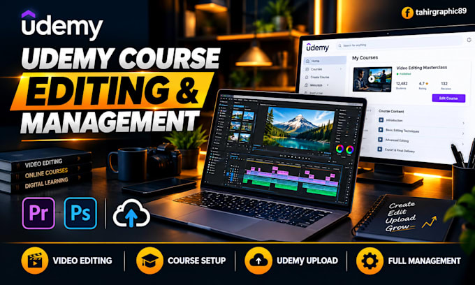 edit and manage your udemy course videos and elearning course