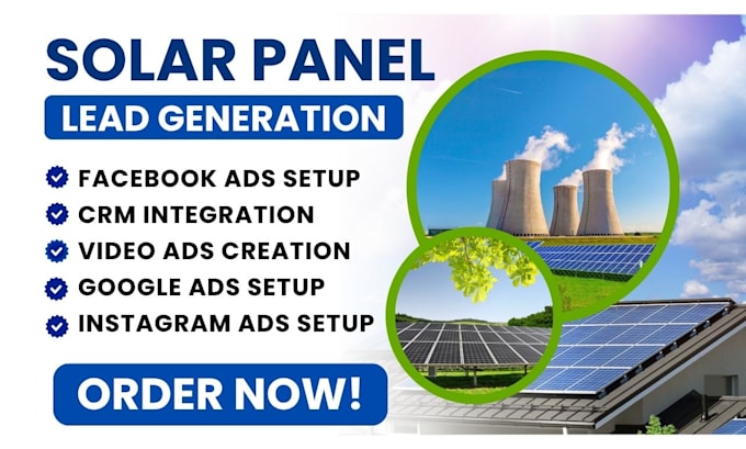 solar panel leads, solar panel facebook ads, solar panel google ads, video ads