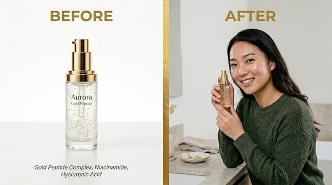 create realistic ai product photography with human model for your brand