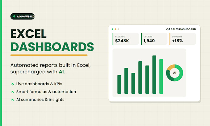 automate excel spreadsheets with ai formulas, dashboards and reports