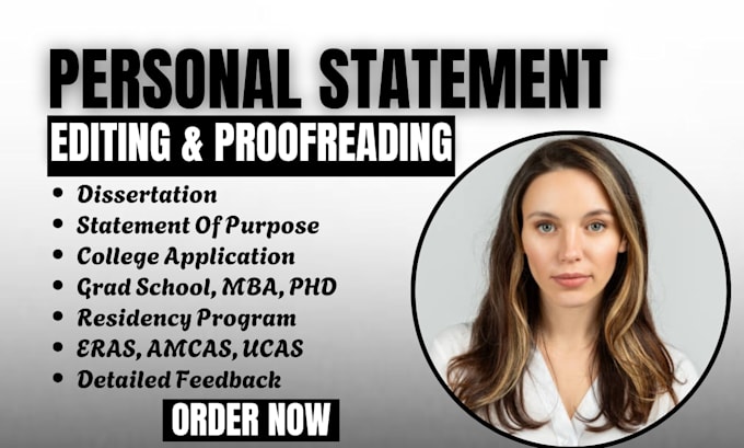 edit medical law school, residency, personal statement, grad school, sop, resume