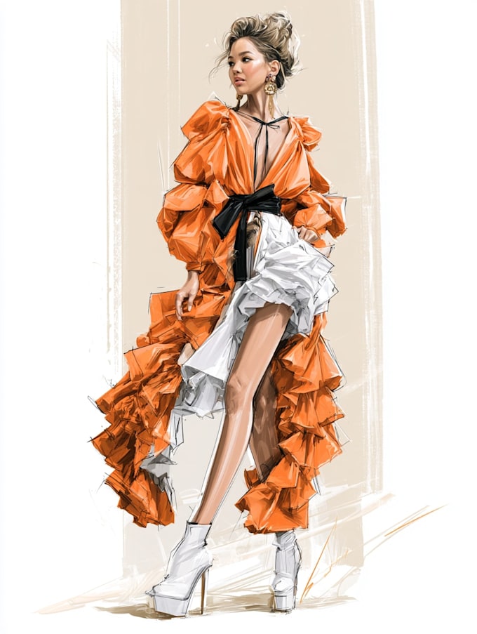 create fashion illustration for you brand