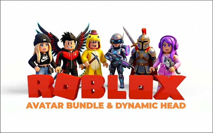 do 3d roblox dynamic head, roblox bundle, face makeup and layered clothing