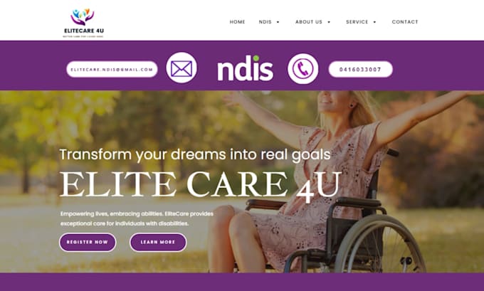 design and redesign responsive and modern ndis website design