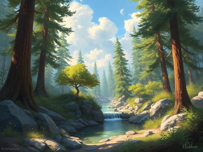 paint an environmental concept art