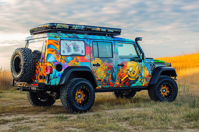 make branding car wrap van wrap truck wrap vehicle