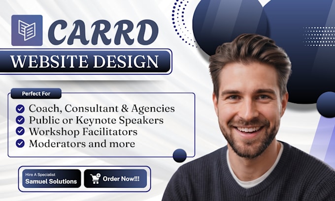 make carrd website design for keynote speakers and more