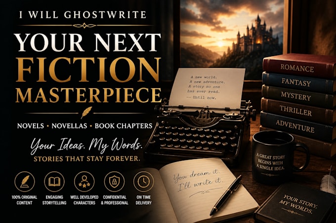 ghostwrite a captivating fiction novel, novella, or book chapter