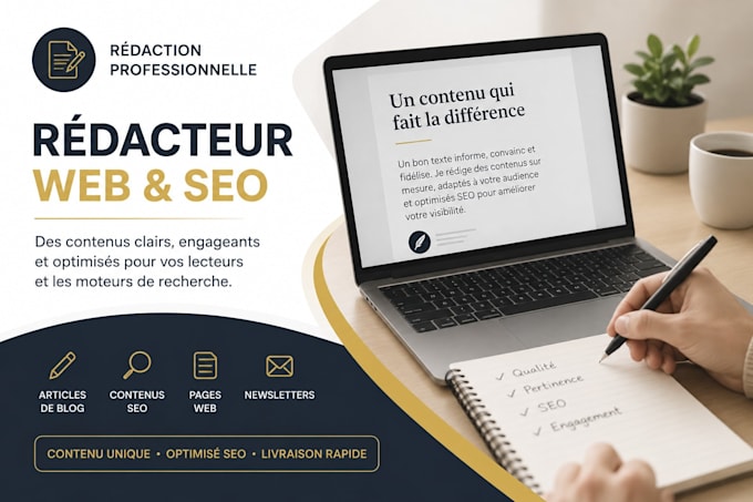 write professional french blog articles and content