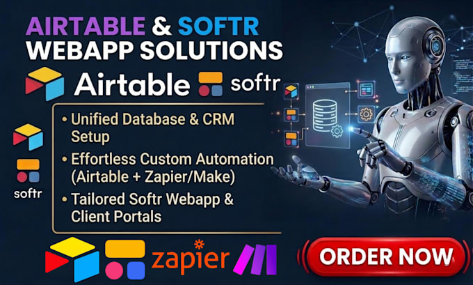 setup airtable database airtable automation, airtable crm workflow softr webapp
