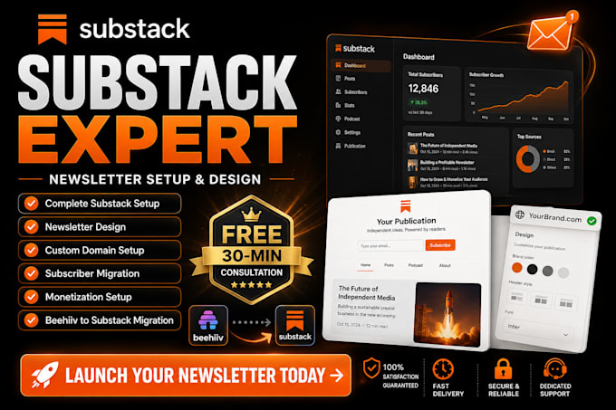 setup and design your substack newsletter