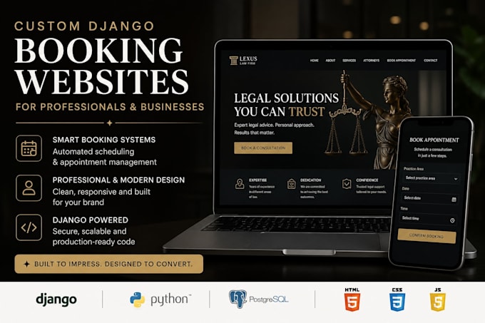 a professional booking website for your business