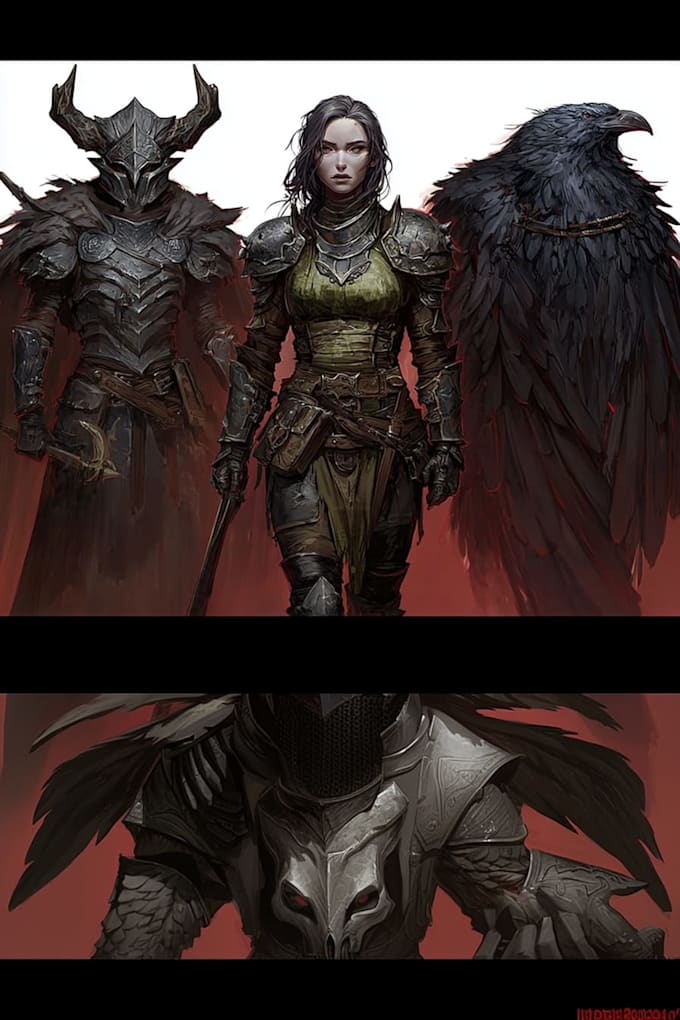 dnd character art and dnd character