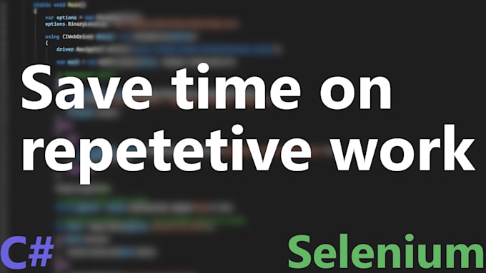 develop selenium automation scripts for websites