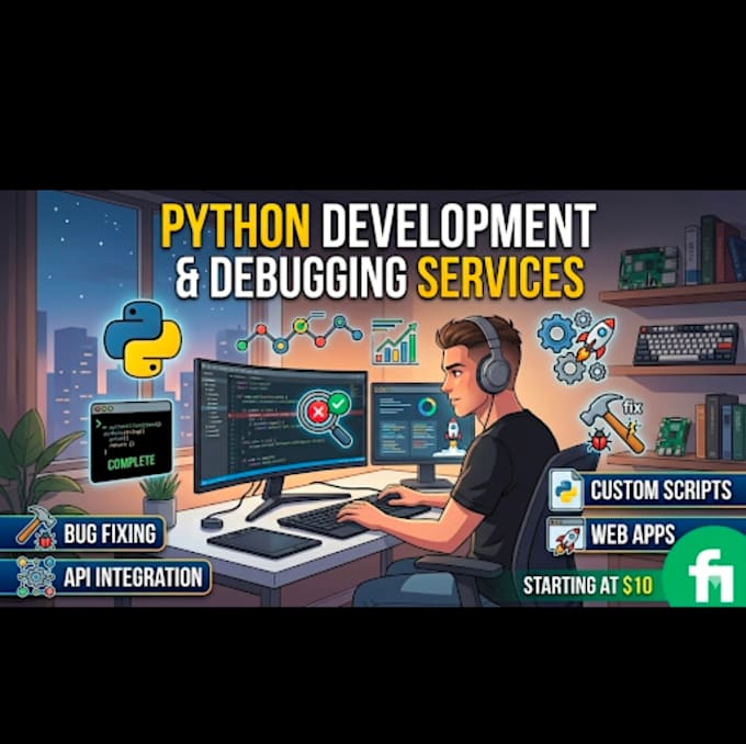 create and debug python codes of any type