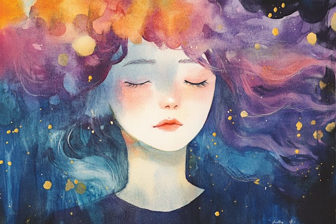 illustrate anything in digital watercolor