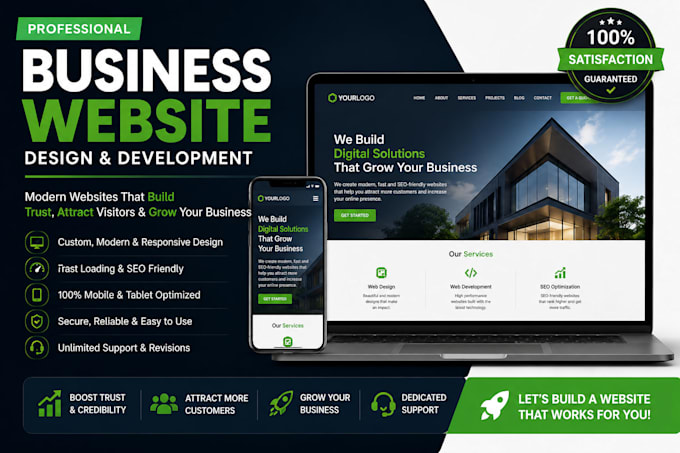 build your business website , revamp old website , proffessional website
