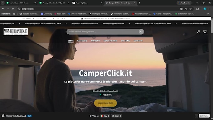 customize redesign and fix shopify store