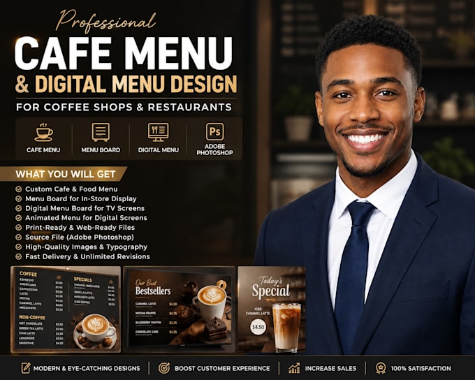 design cafe menu menu board digital menu adobe photoshop for coffee shops