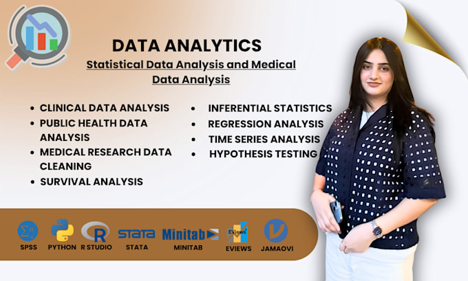 do statistical data analysis using jamovi, stata, spss, minitab and eviews