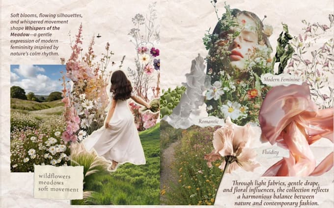 create a professional fashion mood board for your collection
