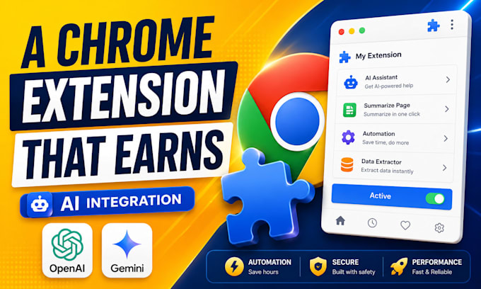create openai gemini  ai wrapper chrome extension