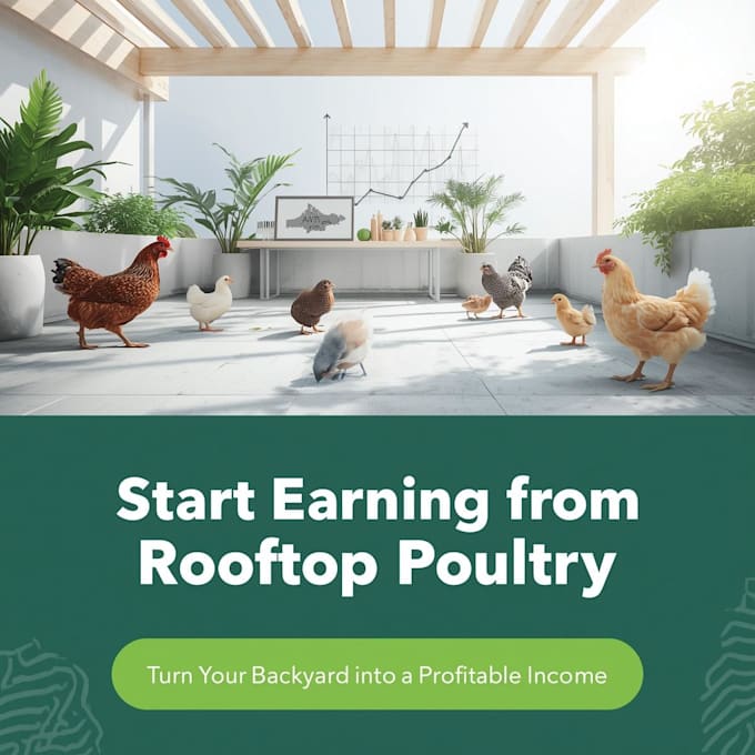 help you earn money from rooftop poultry setup at home