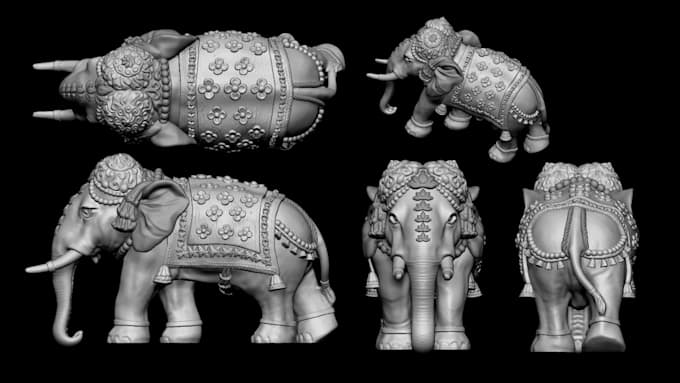 create a 3d animal model, creature model, statues, dragon model for 3d printing