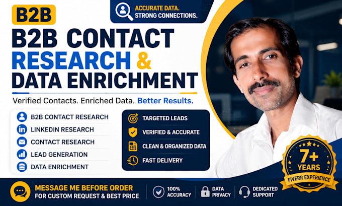 do b2b contact research and data enrichment