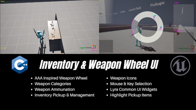 create a ranged combat inventory system and UI on ue5
