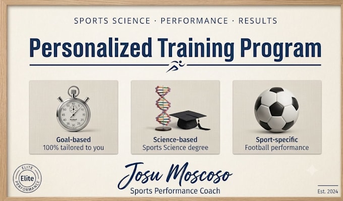 create a personalized training program based on your goals
