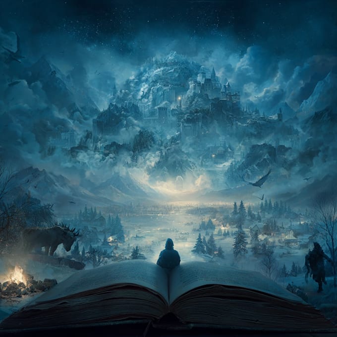 create illustrated book covers