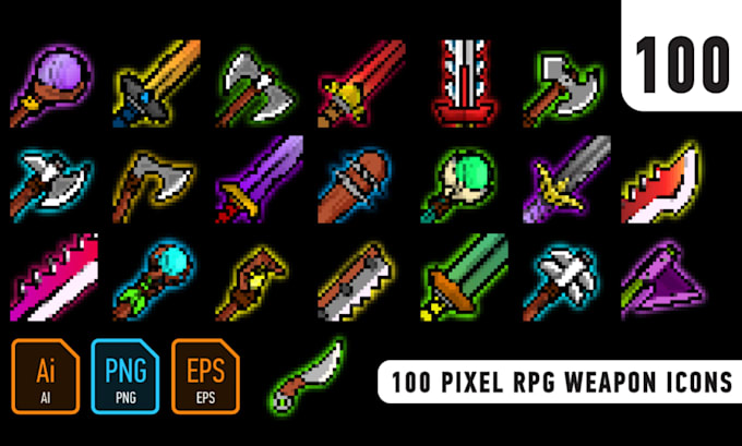 do pixel art icon and props pixel spritesheet rpg maker pixel animation tile set