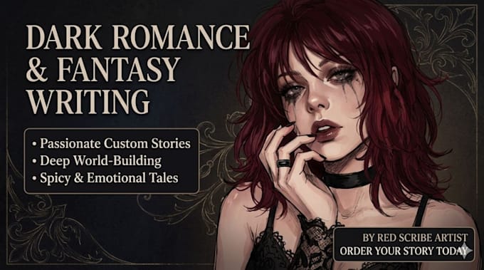 write captivating custom romance, dark fantasy, or spicy stories