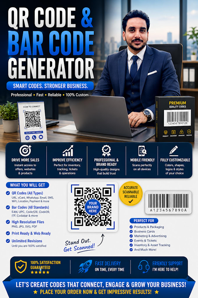 design custom qr code and barcodes for business
