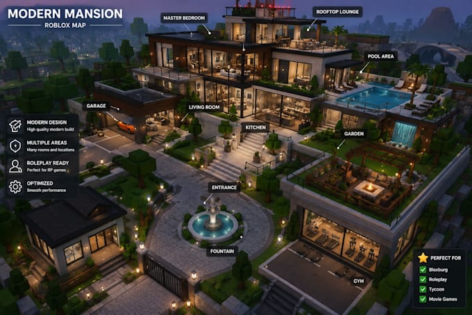 build roblox game, roblox map, roblox gui, 3d model, animation, lua scripting