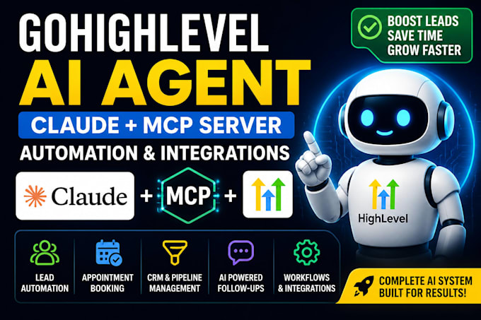 setup gohighlevel ai agent claude mcp server and automation