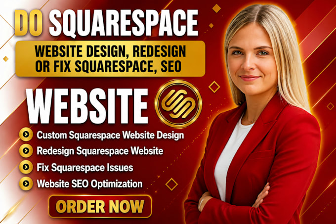 do squarespace website design, redesign squarespace or fix issue sqaurespace SEO