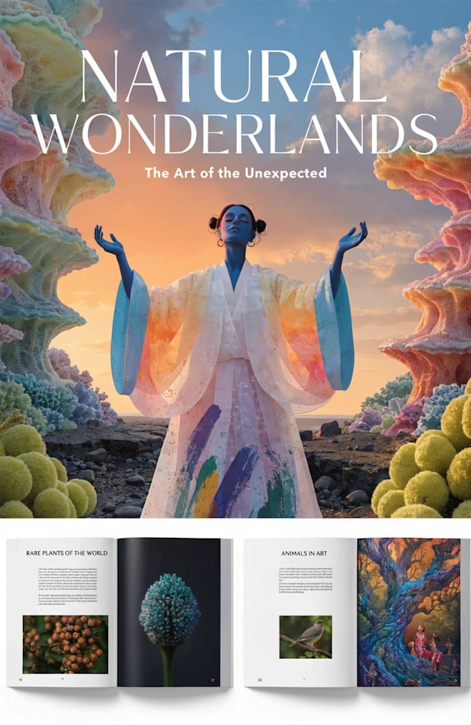 design coffee table book layout  and book cover for you